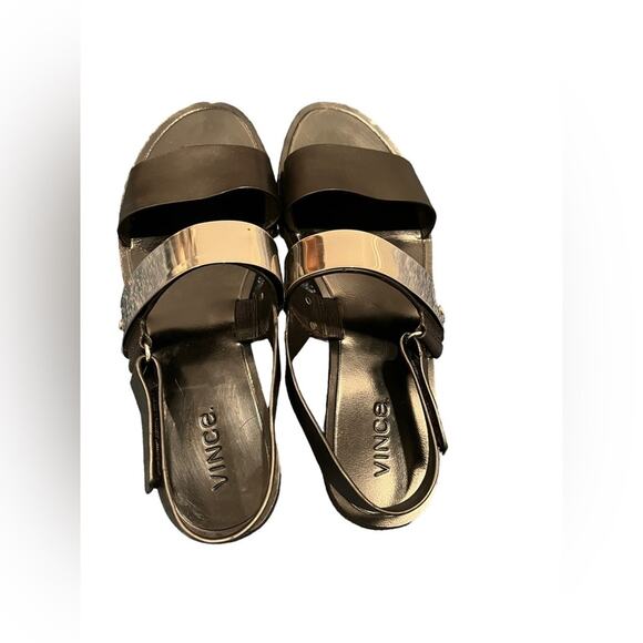 Vince Black and Silver Sandals - Picture 5 of 10